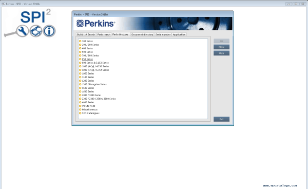 Perkins SPI2 2018a Catalogue et manuels de service